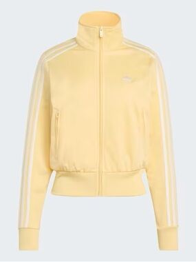 NWT Adidas Women's Classic Firebird Track Top in Orange Tint/Off Whit